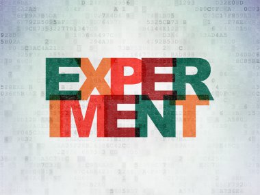 Science concept: Experiment on Digital Paper background