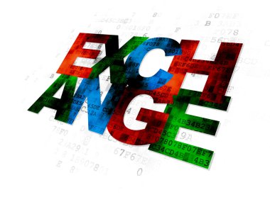 Money concept: Exchange on Digital background
