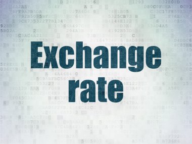 Currency concept: Exchange Rate on Digital Paper background