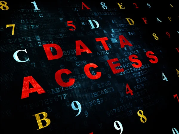 Gegevens concept: Data Access op digitale achtergrond — Stockfoto