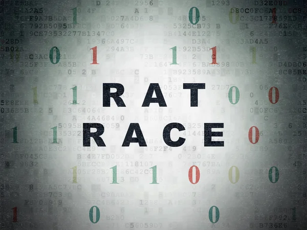 Finance concept: Rat Race on Digital Paper background — ストック写真