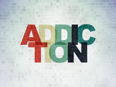 Health concept: Addiction on Digital Paper background