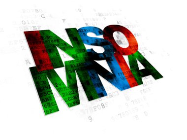 Medicine concept: Insomnia on Digital background