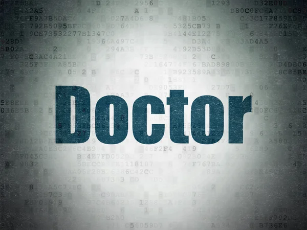 Healthcare concept: Doctor on Digital Paper background — Stock fotografie