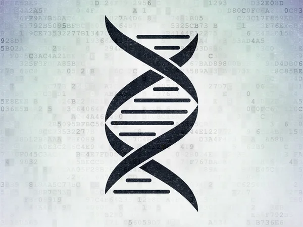 Science concept: DNA on Digital Paper background — Stock Photo, Image