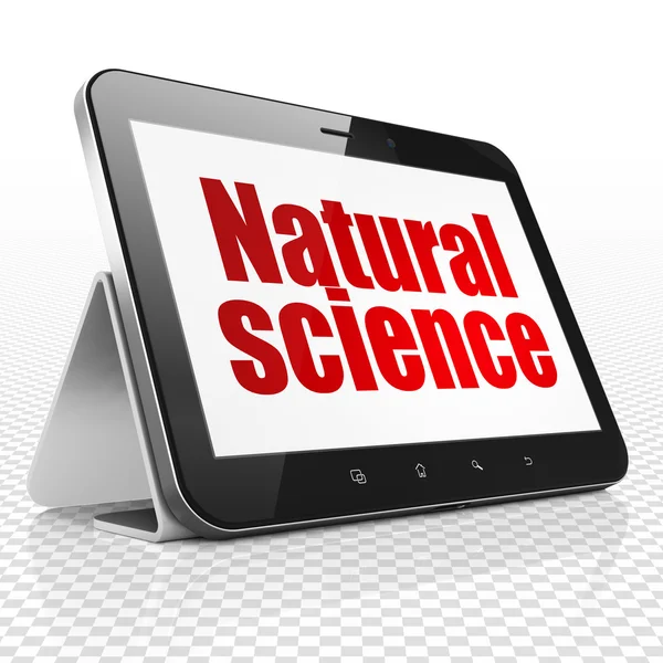 Science-concept: Tablet PC met natuurwetenschappen op display — Stockfoto