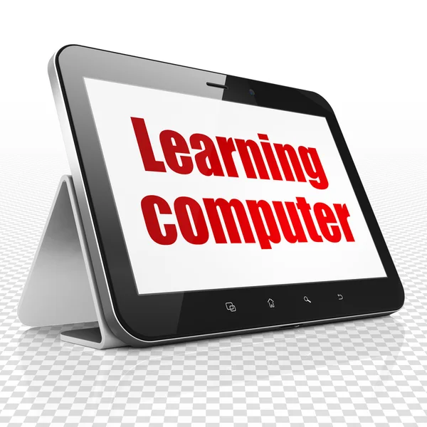 Studying concept: Tablet Computer with Learning Computer on display — Stock Photo, Image