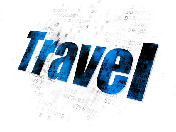 Vacation concept: Travel on Digital background — Stock fotografie
