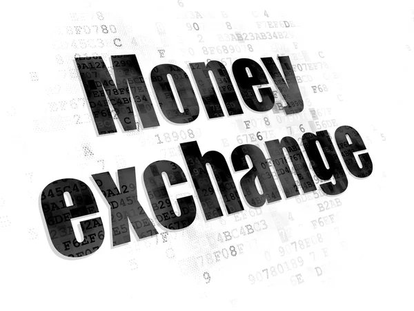 Money concept: Money Exchange on Digital background — Stock Photo, Image