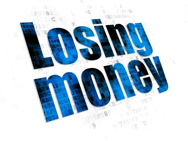 Banking concept: Losing Money on Digital background