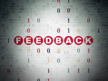 Finance concept: Feedback on Digital Paper background