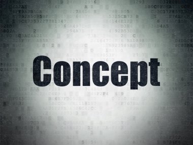 Advertising concept: Concept on Digital Paper background