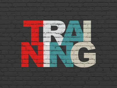 Eğitim kavramı: Duvar arkaplanındaki eğitim