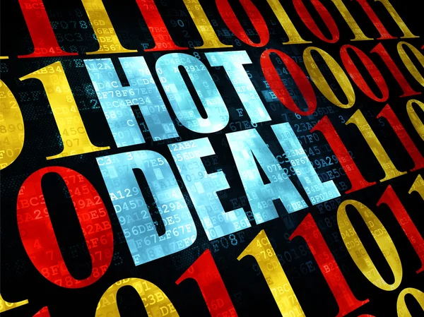 Business concept: Hot Deal su sfondo digitale — Foto Stock