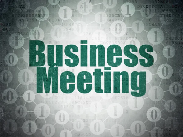 Conceito de financiamento: Business Meeting sobre o fundo do Livro Digital — Fotografia de Stock