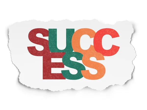 Finance concept: Success on Torn Paper background — Stock Photo, Image