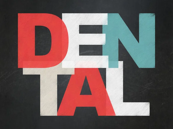 Health concept: Dental on School Board background — Stockfoto