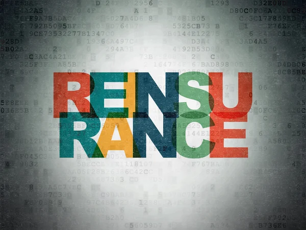 Insurance concept: Reinsurance on Digital Paper background — Stockfoto