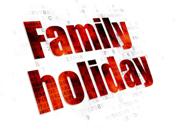 Travel concept: Family Holiday on Digital background — Stock Photo, Image