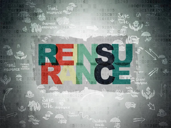 Insurance concept: Reinsurance on Digital Paper background — Stockfoto
