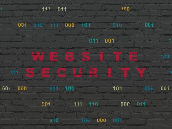 Concepto de protección: Seguridad del sitio web en el fondo —  Fotos de Stock