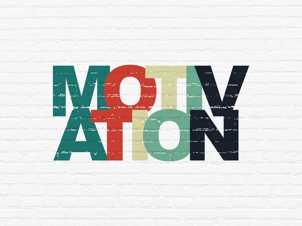 Finance concept: Motivation on wall background — Stock Photo, Image