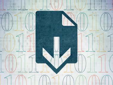 Web development concept: Download on Digital Paper background