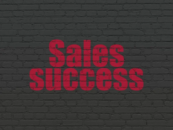 Advertising concept: Sales Success on wall background — Stock Photo, Image