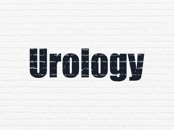 Koncepce zdraví: urologie na zeď na pozadí — Stock fotografie