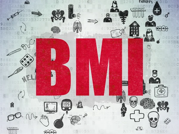 Health concept: BMI on Digital Paper background — ストック写真