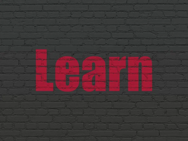 Utbildning koncept: Lär dig på väggen bakgrund — Stockfoto