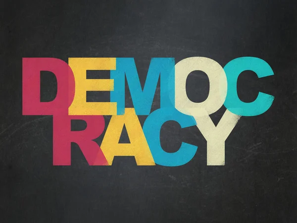 Political concept: Democracy on School Board background — Zdjęcie stockowe