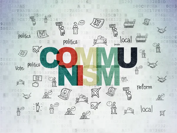 Political concept: Communism on Digital Paper background — Stockfoto