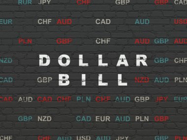 Para birimi kavramı: dolar duvar arka plan