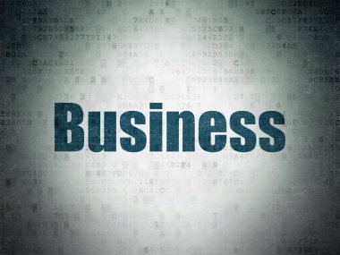 Ekonomi kavramı: dijital kağıt arka plan üzerinde iş