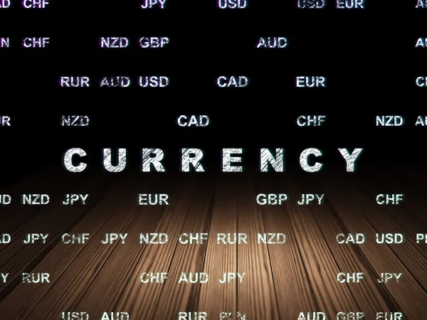 Money-Konzept: Währung im Grunge Dark Room — Stockfoto