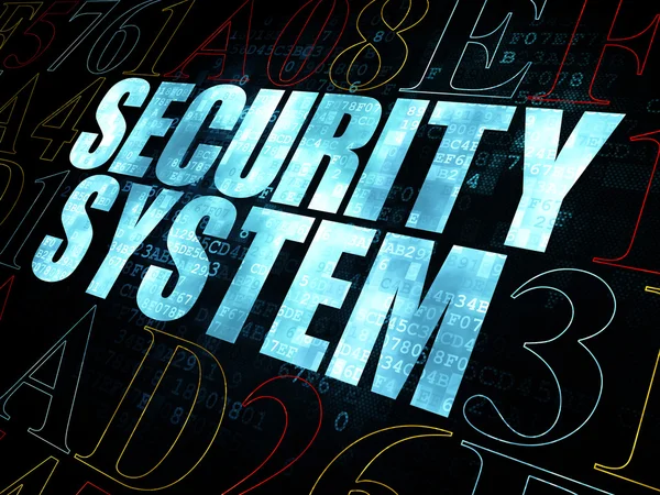 Security concept: Security System on Digital background — Stock Photo, Image