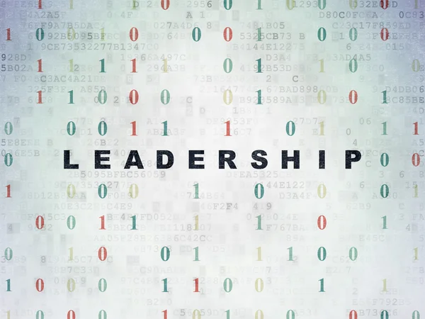Finance concept: Leadership on Digital Paper background — Stok fotoğraf