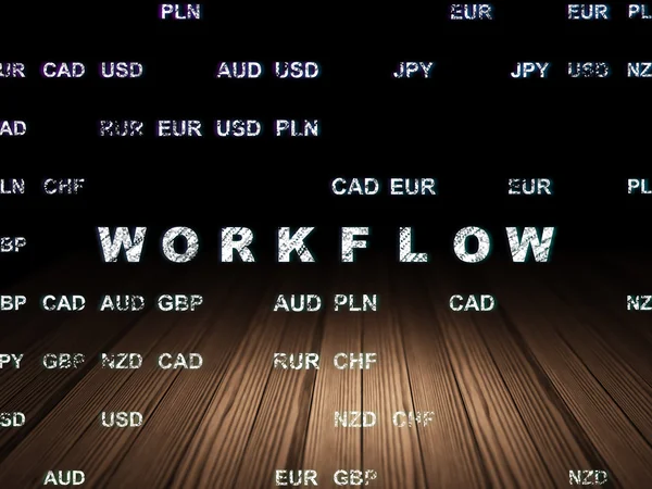 Concepto financiero: Flujo de trabajo en sala oscura grunge —  Fotos de Stock