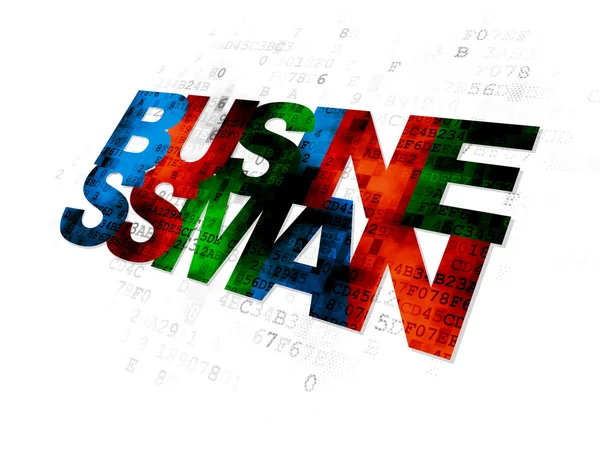 Finance concept: Businessman on Digital background — ストック写真