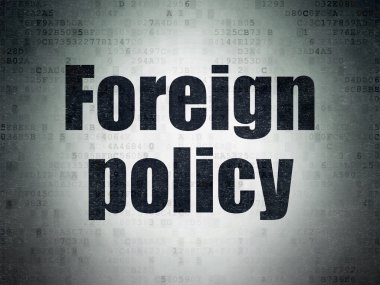 Political concept: Foreign Policy on Digital Paper background