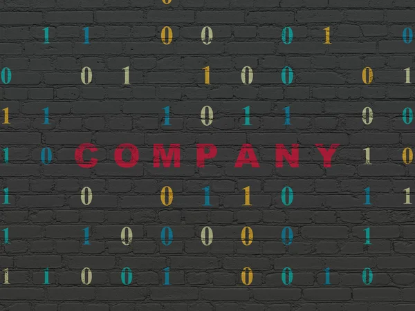 Business concept: Company on wall background — Stock Photo, Image