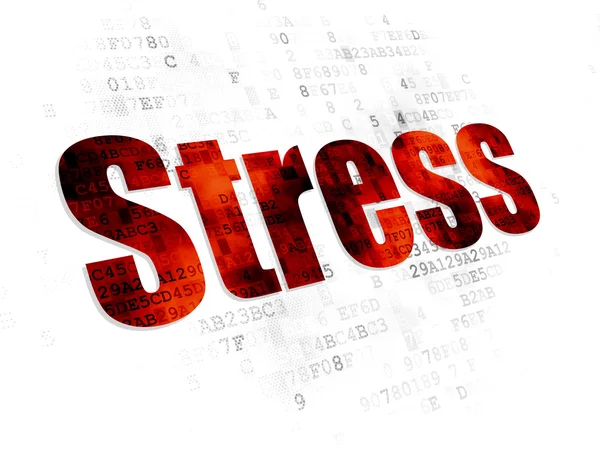 Health concept: Stress on Digital background — ストック写真