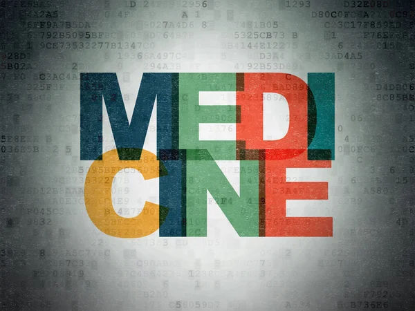 Medicine concept: Medicine on Digital Paper background — Stok fotoğraf