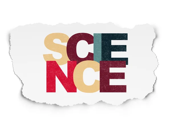 Science concept: Science on Torn Paper background — Stock Photo, Image