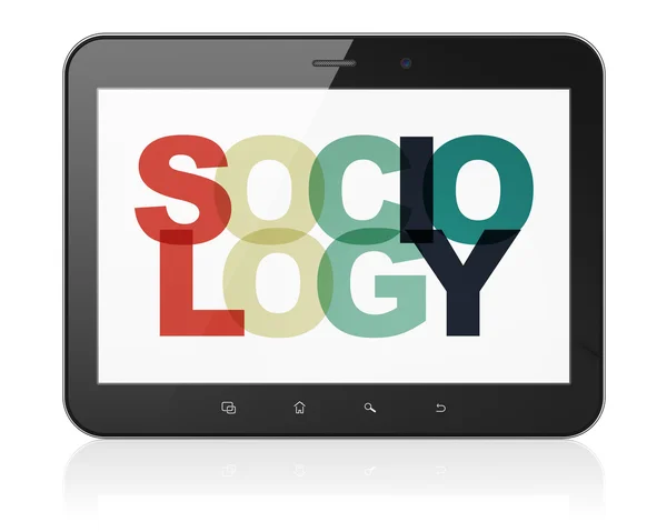 Learning concept: Tablet Computer with Sociology on  display — Stock Photo, Image