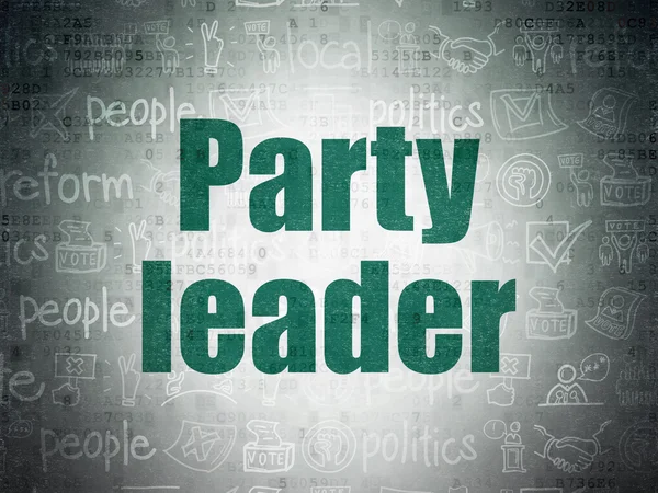 Politics concept: Party Leader on Digital Paper background — Stock fotografie