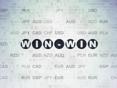 Finance concept: Win-Win on Digital Paper background