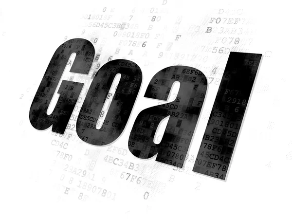 Advertising concept: Goal on Digital background — Stock Photo, Image