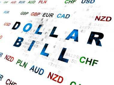 Para kavramı: dolar dijital arka plan